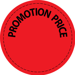 Promotional sticker Offer sticker special offer sticker " Promotion price" 2-10 cm made of paper and plastic LH-PR-4650