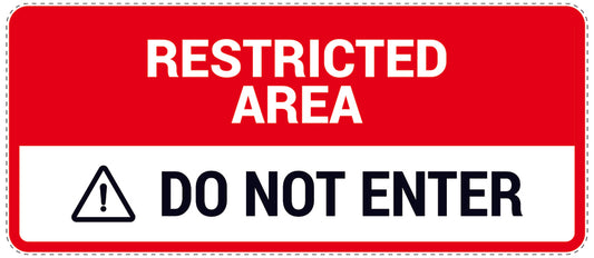 No entry - video surveillance "Restricted area do not enter" 10-40 cm LH-RESTRICT-1000
