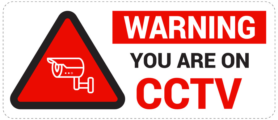 No entry - video surveillance "Warning you are on CCTV" 10-40 cm LH-RESTRICT-1050