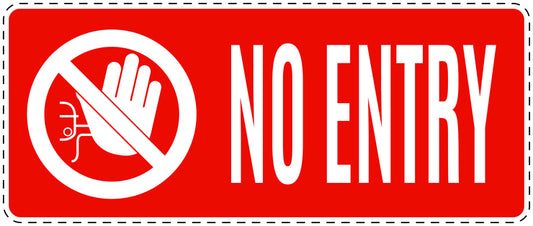 No entry sticker "No entry" LH-SI5070-14