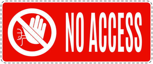 No entry sticker "No access" LH-SI5090-14