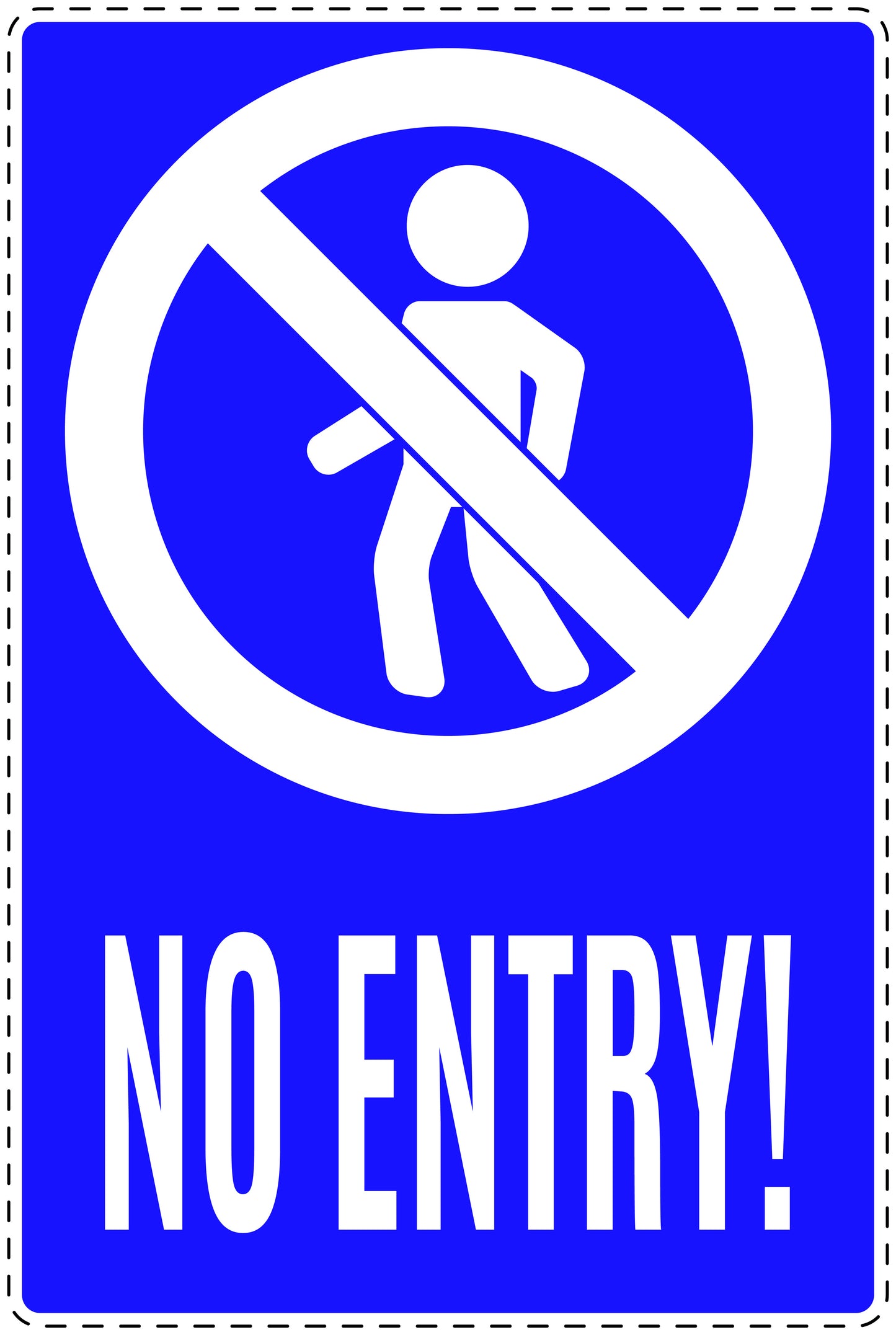 No entry sticker "No entry! " LH-SI6060-44