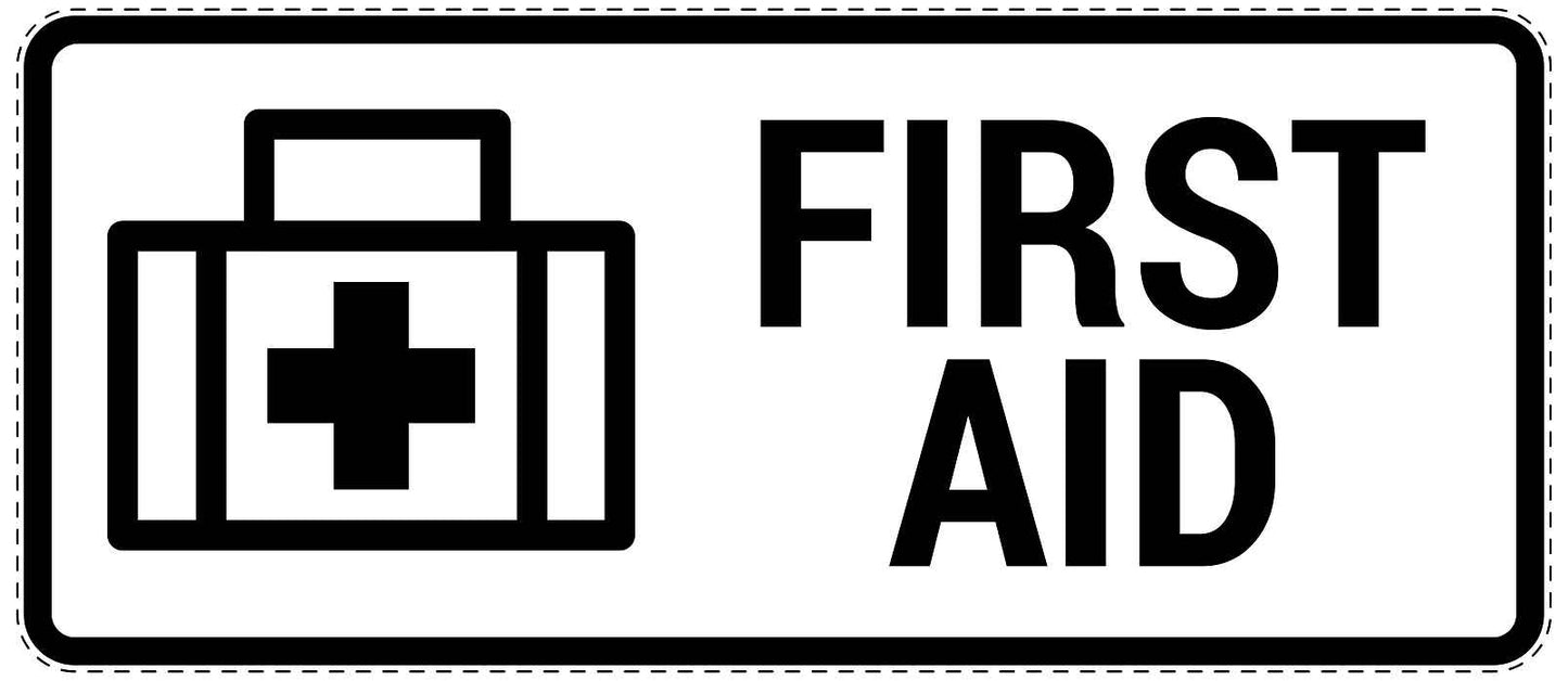 Emergency sticker "First aid" 10-40 cm LH-SIE-3050-0