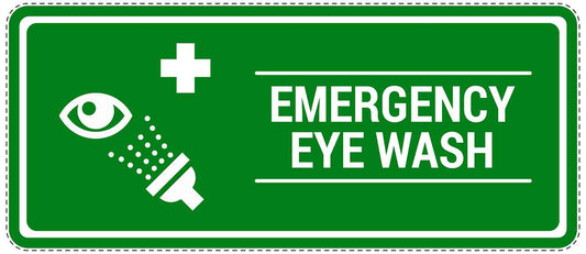 Emergency sticker "Emergency eye wash" 10-40 cm LH-SIE-3120-54