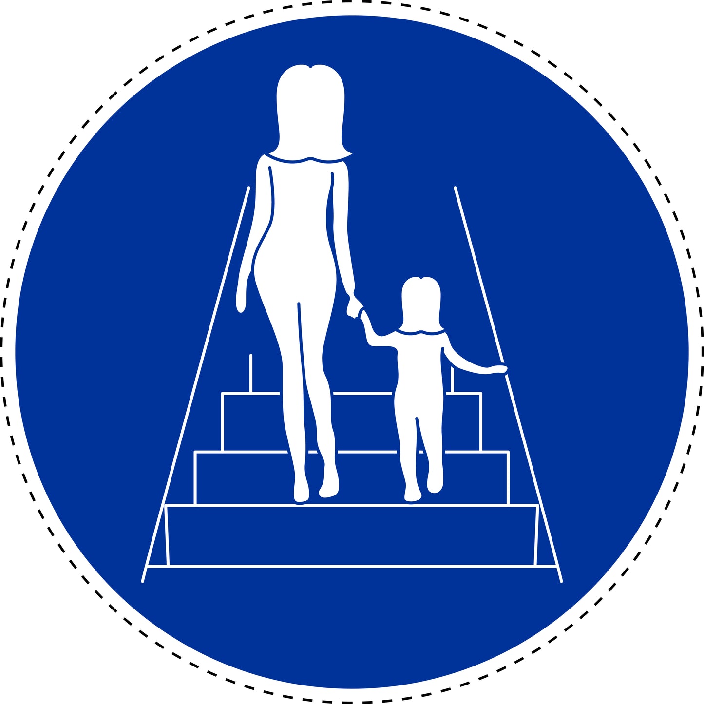Commandment sticker "Hold small children" made of PVC plastic, ES-SIM1630