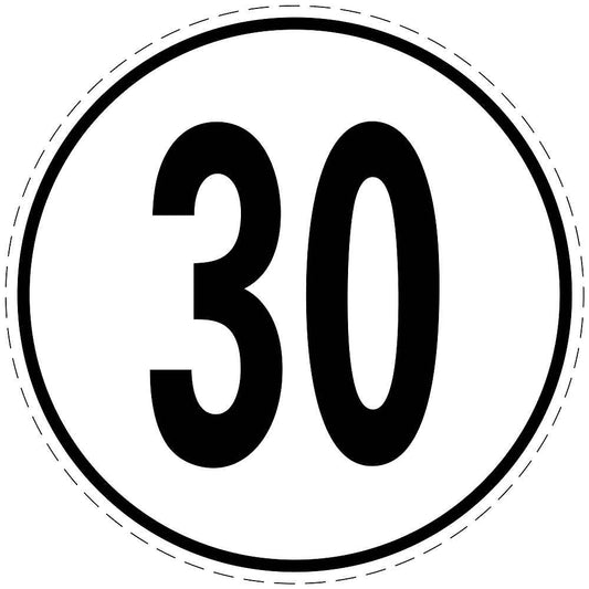 Speed sign 30 km/h  LH-CAR5000-30