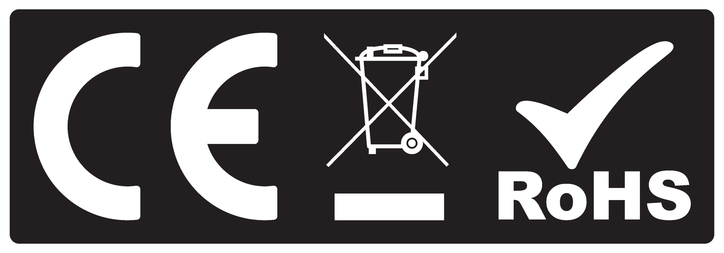 100x electrical appliances License plate "GS EAC CE" combined LH-CEWEEROHS-PE-3010-88