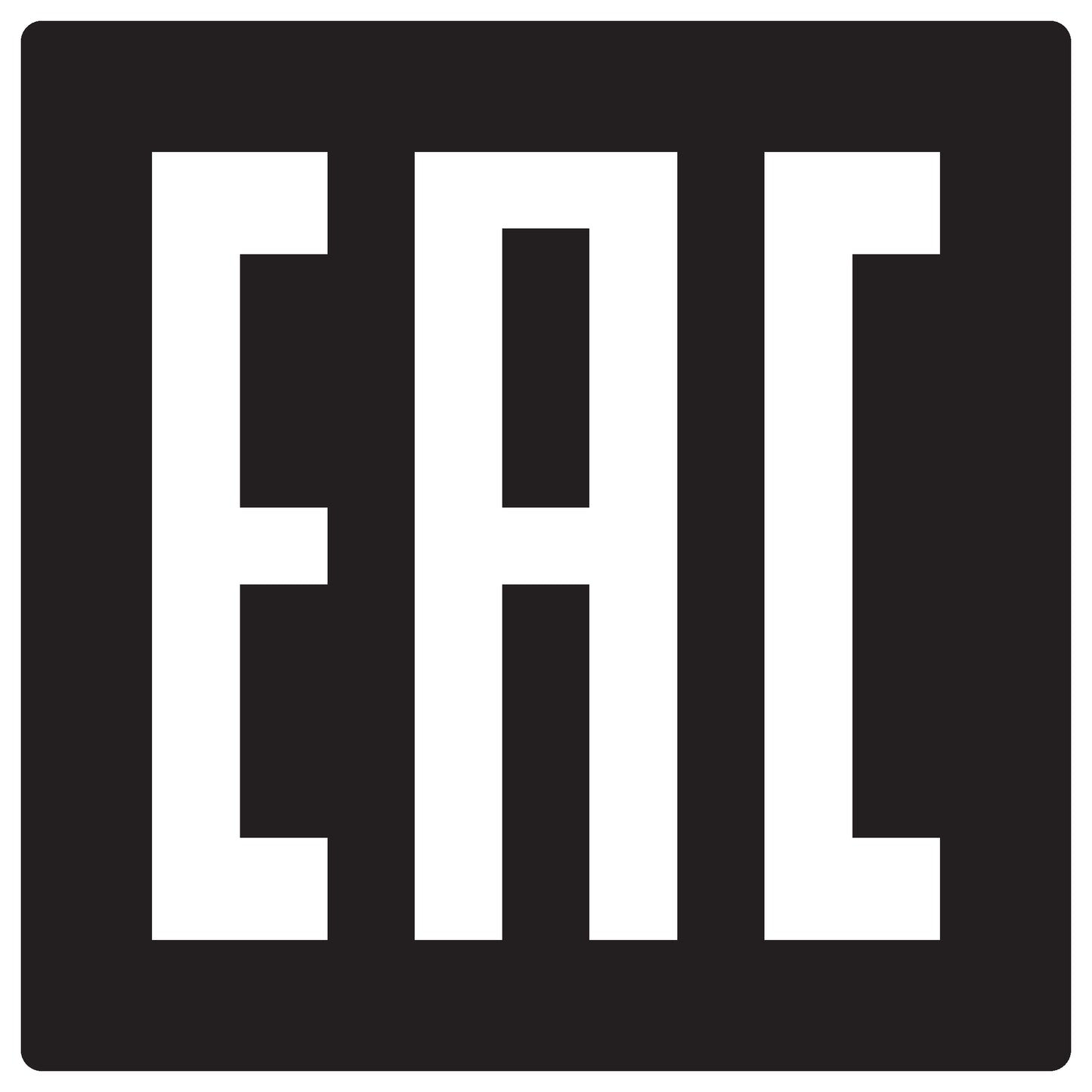 100x electrical appliances License plate "EAC" Eurasian conformity LH-EAC-1000-88