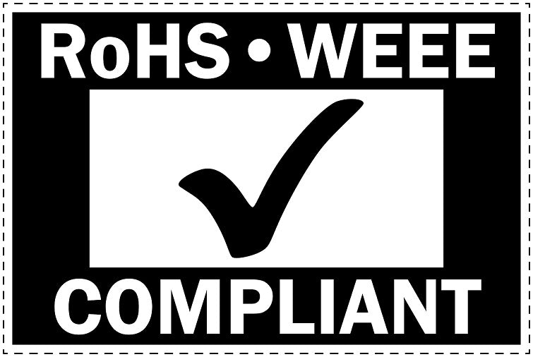 1000 labels RoHS 10-50mm LO-ROHS-20300 Waterproof
