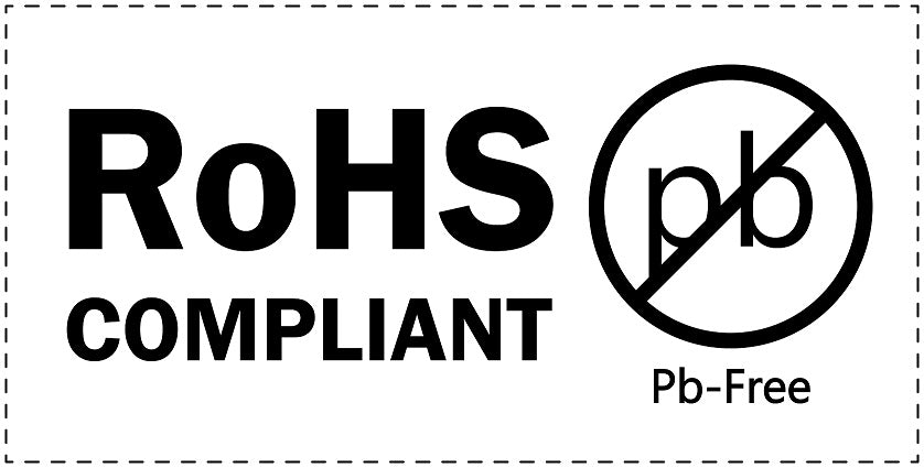 100x electrical appliances Rohs license plate LH-ROHS-21200