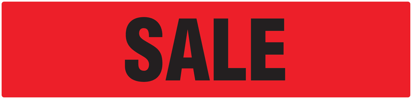 Promotional stickers rectangular "Sale" 10-60 cm LH-SALE-1000-RE-50x12-14-88