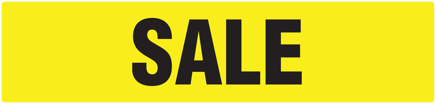 Promotional stickers rectangular "Sale" 2-7 cm LH-SALE-1000-RE-50x12-3-88