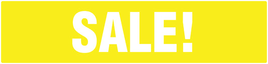 Promotional stickers rectangular "Sale !" 2-7 cm LH-SALE-2000-RE-50x12-3-0