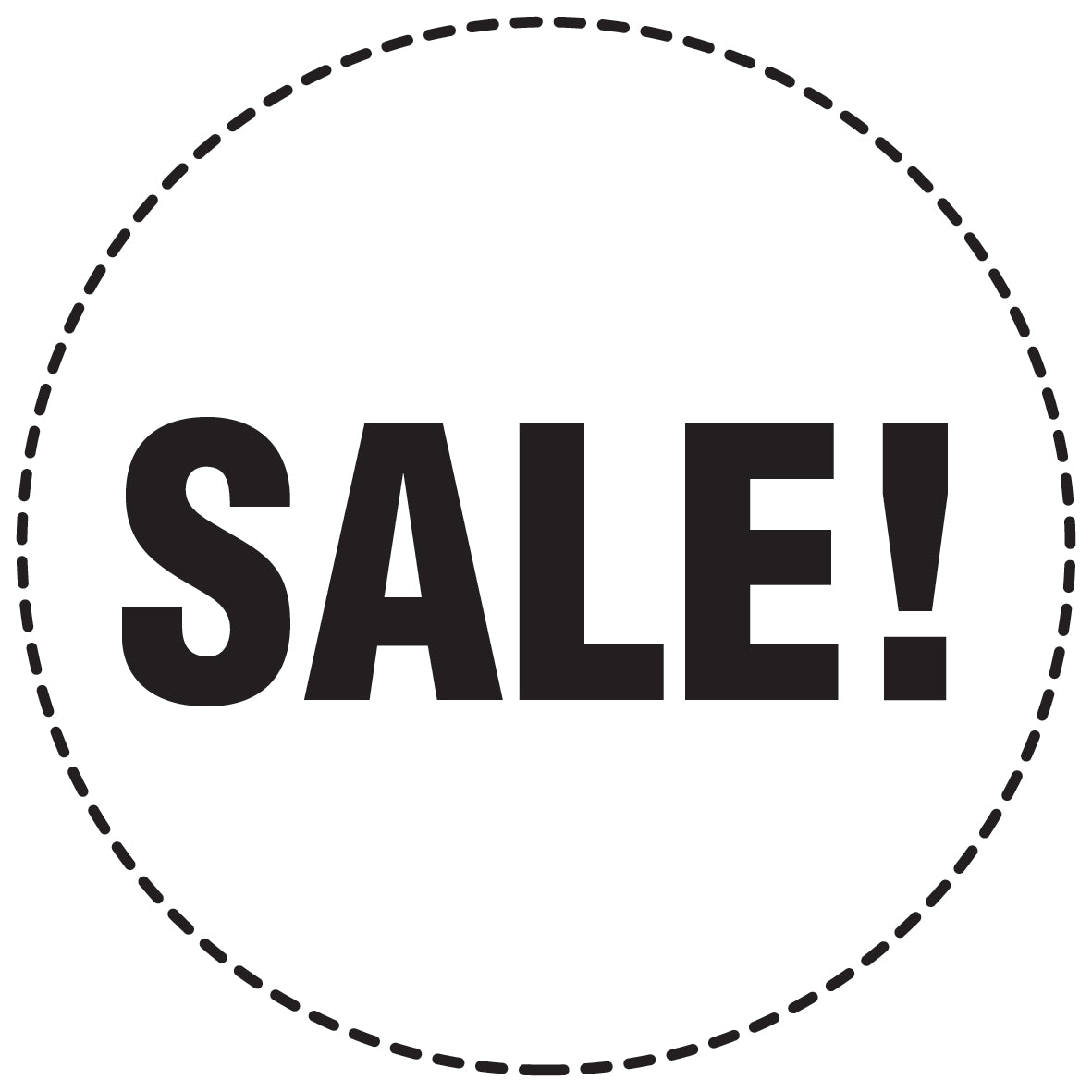 Promotional stickers round 2 "Sale !" 2-7 cm LH-SALE-2000-RU-10-0-88