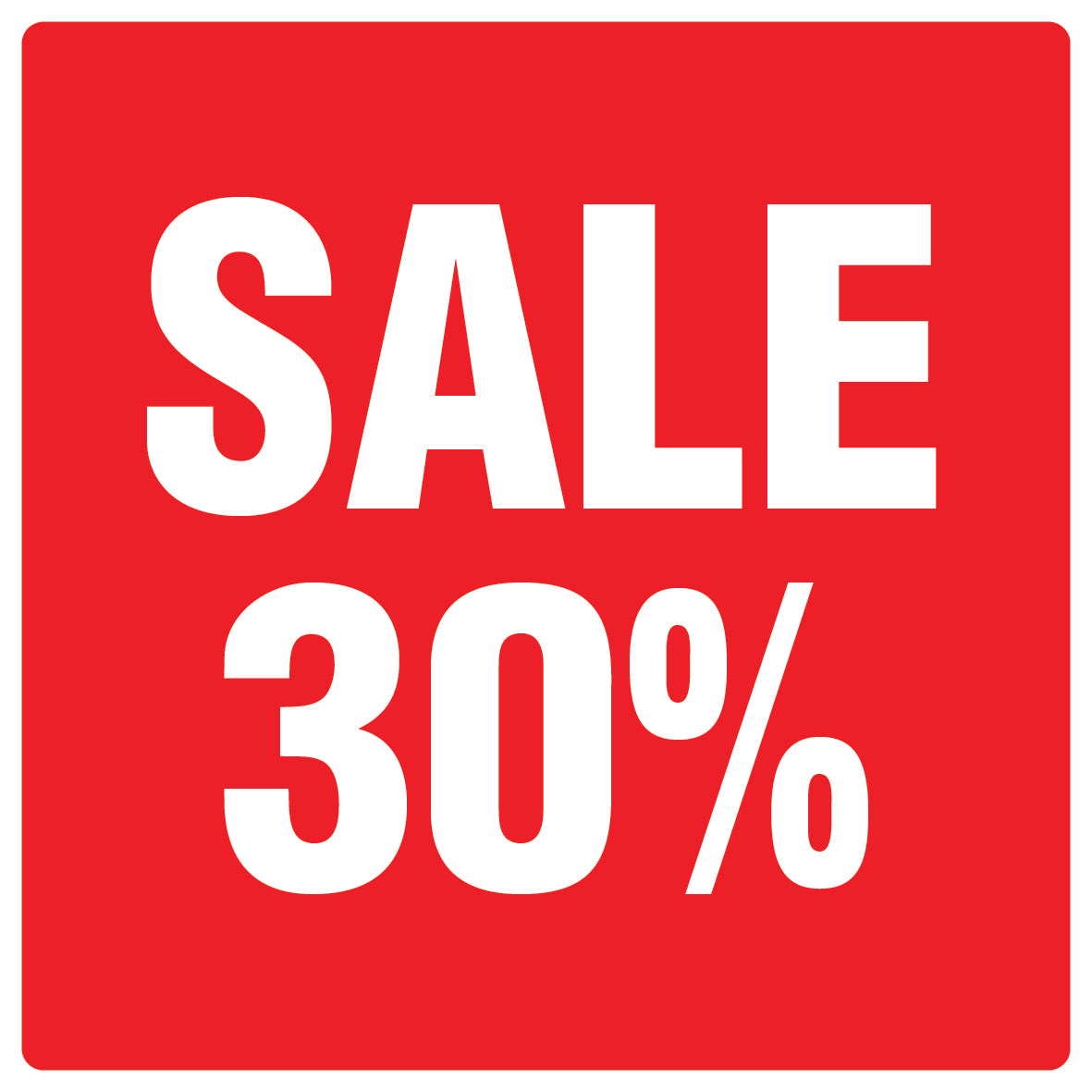 Promotional stickers square"Sale 30%" 2-7 cm LH-SALE-3030-QU-10-14-0