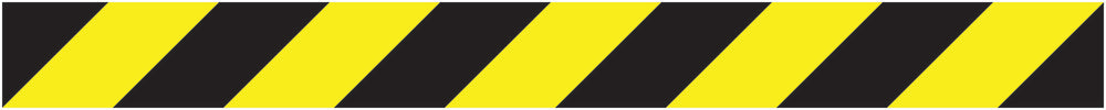 Sticker "Safety strips" 20-80 cm yellow made of PVC plastic LO-STRIPES-10000-100x10-88-803