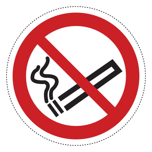 1 stuck Prohibition sticker "No Smoking. No Smoking" made of PVC plastic, ES-SI10