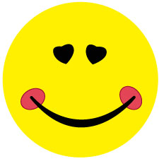1000 smiley stickers 2-10 cm large quantities particularly affordable LH-SMI-0160