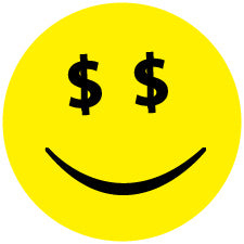 1000 smiley stickers 2-10 cm large quantities particularly affordable LH-SMI-0470