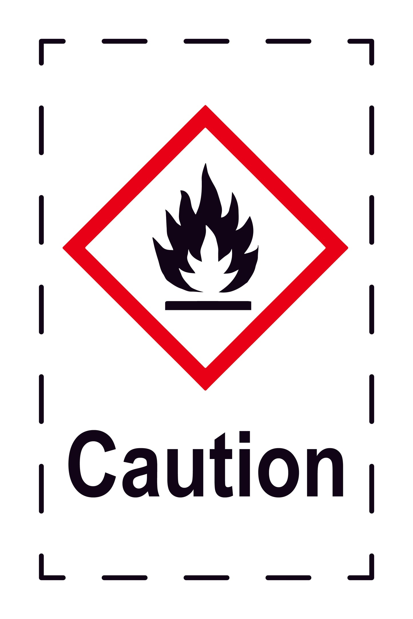 Sticker "Attention" 2.4x3.9 cm to 15x24 cm, made of paper or plastic LH-GHS-02-Attention