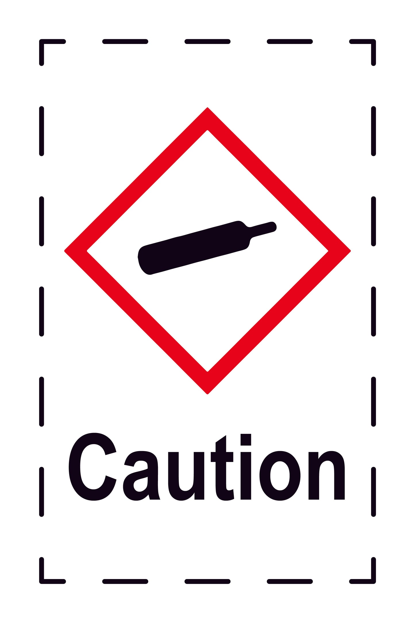 Sticker "Attention" 2.4x3.9 cm to 15x24 cm, made of paper or plastic LH-GHS-04-Attention