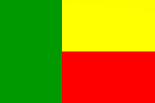 Sticker flag of Benin 5-60cm Weatherproof ES-FL-BEN