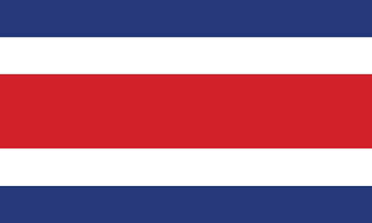 Sticker flag of Costa Rica 5-60cm Weatherproof ES-FL-COS