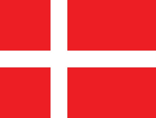 Sticker flag of Denmark 5-60cm Weatherproof ES-FL-DEN