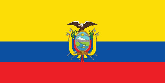 Sticker flag of Ecuador 5-60cm Weatherproof ES-FL-ECU
