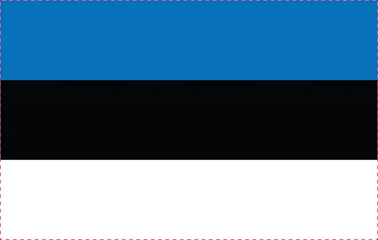 Sticker flag of Estonia 5-60cm Weatherproof ES-FL-EST