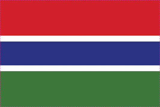 Sticker flag of Gambia 5-60cm Weatherproof ES-FL-GAM
