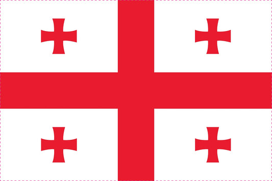Sticker flag of Georgia 5-60cm Weatherproof ES-FL-GEO