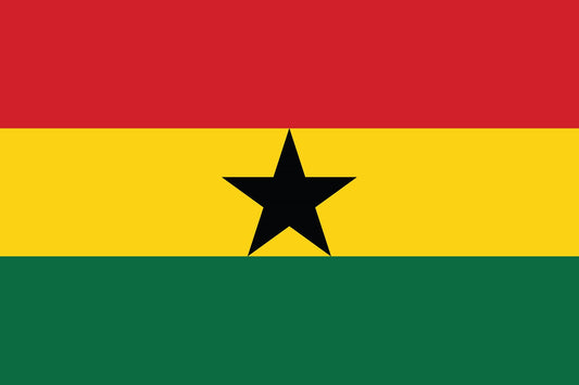 Sticker flag of Ghana 5-60cm Weatherproof ES-FL-GHA
