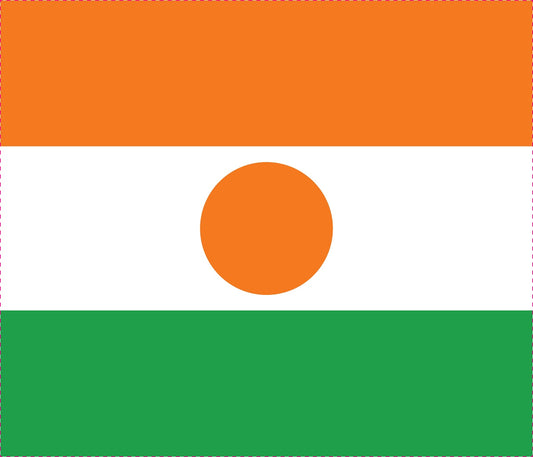Sticker flag of Niger 5-60cm Weatherproof ES-FL-NIG