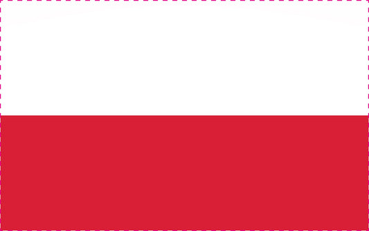 Sticker flag of Poland 5-60cm Weatherproof ES-FL-POL