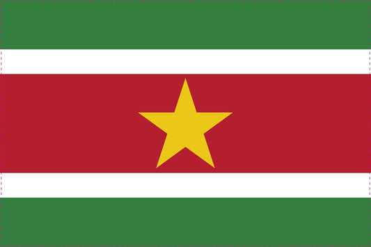 Sticker flag of Suriname 5-60cm Weatherproof ES-FL-SUR