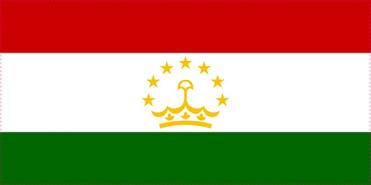 Sticker flag of Tajikistan 5-60cm Weatherproof ES-FL-TAD