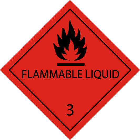 100 Dangerous Goods Labels "LH-GG-03-02" 5x5cm or 10x10 cm made of paper or plastic LH-GG-03-02