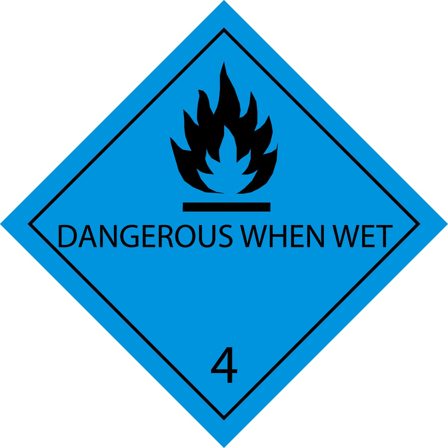 100 Dangerous Goods Labels "LH-GG-04-06" 5x5cm or 10x10 cm made of paper or plastic LH-GG-04-06