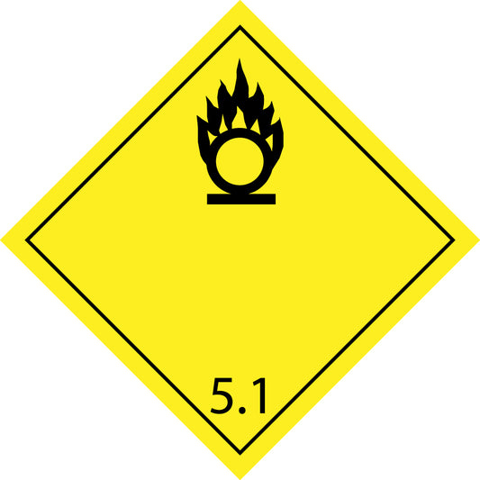 100 Dangerous Goods Labels "LH-GG-05-01" 5x5cm or 10x10 cm made of paper or plastic LH-GG-05-01