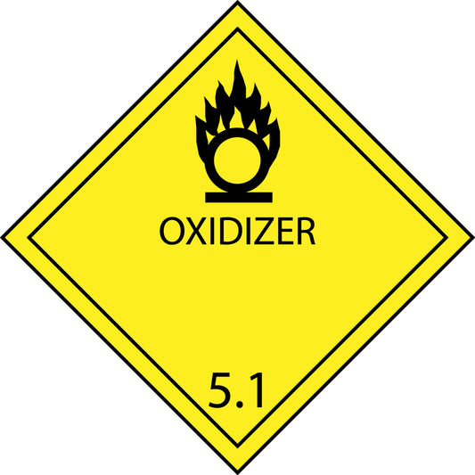 100 Dangerous Goods Labels "LH-GG-05-02" 5x5cm or 10x10 cm made of paper or plastic LH-GG-05-02