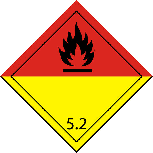 100 Dangerous Goods Labels "LH-GG-05-03" 5x5cm or 10x10 cm made of paper or plastic LH-GG-05-03
