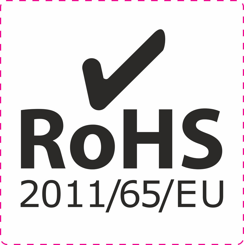 100x electrical appliances License plate Rohs "ROHS STICKER 2011/65/EU CONFORM" LH-R-700