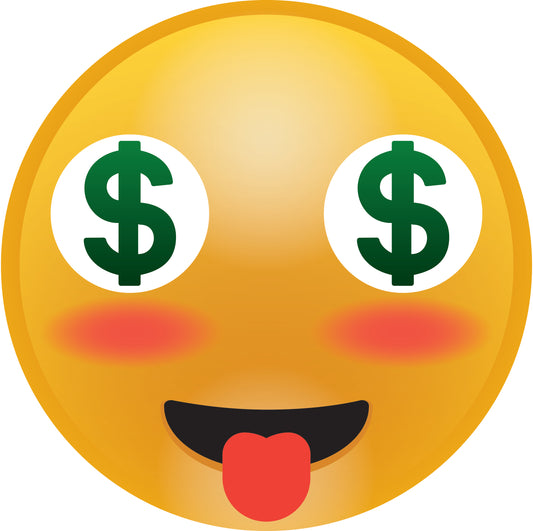 Smiley sticker 2 - 60 cm size Quantities very cheap LH-SMI-10400