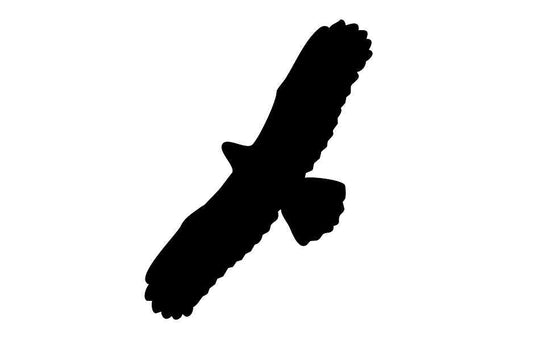 Bird protection sticker 60-100 cm LH-VOG-100-88, black color, made of weatherproof plastic