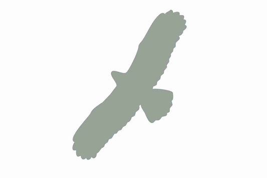 Bird protection sticker 60-100 cm LH-VOG-100-91, light gray color, made of weatherproof plastic
