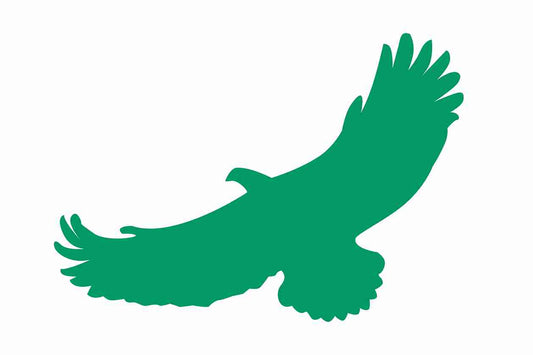 Bird protection sticker 60-100 cm LH-VOG-110-54, dark green color, made of weatherproof plastic