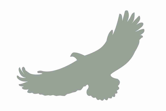 Bird protection sticker 10-50 cm LH-VOG-110-91, light gray color, made of weatherproof plastic