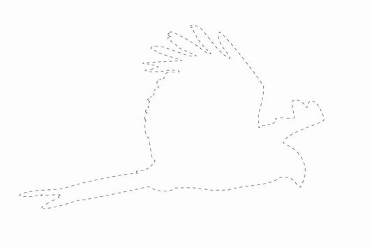 Bird protection sticker 10-50 cm LH-VOG-120-0, white color, made of weatherproof plastic