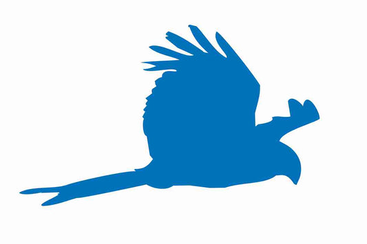Bird protection sticker 10-50 cm LH-VOG-120-44, dark blue color, made of weatherproof plastic